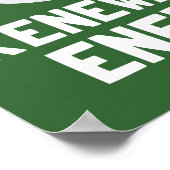 Kaffee-Cup für erneuerbare Energien Poster (Ecke)