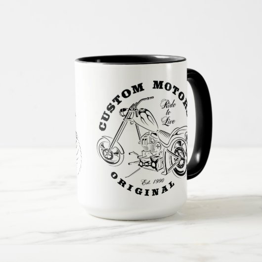 Kaffee-Cup für Motorräder Tasse (VorderseiteRechts)