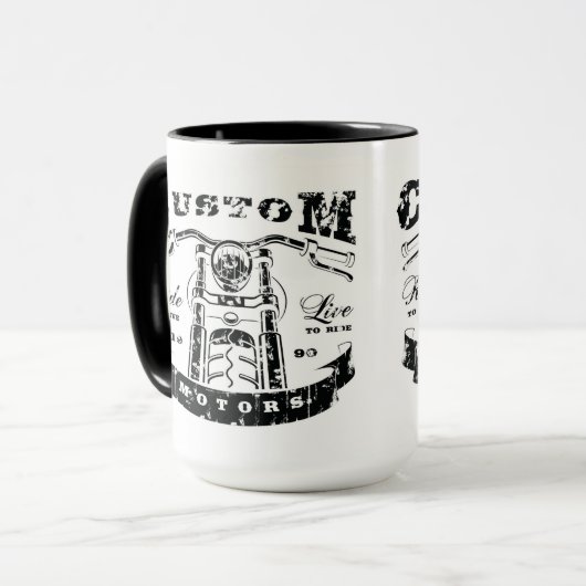 Kaffee-Cup für Motorräder Tasse (Vorderseite Links)