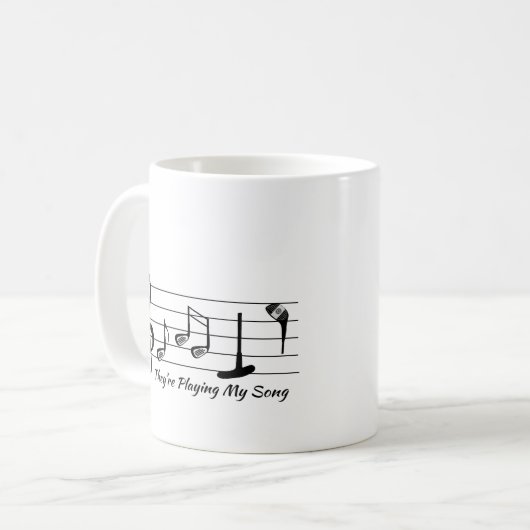 Kaffee-Cup: Golf Kaffeetasse (Vorderseite Links)