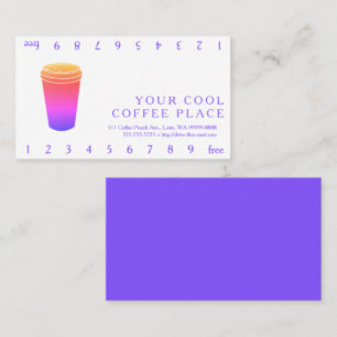 Kaffee Cup Gray (Paper To Go) Loyalitätskarte Treuekarte