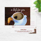 Kaffee Cup Heart Shaped Foam Cookie Geschenkkarte (Schreibtisch)