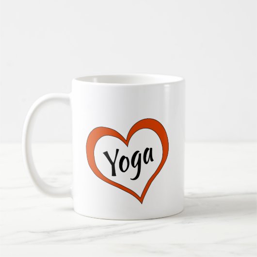 Kaffee-Cup: Herzyoga Kaffeetasse (Links)