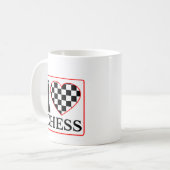 Kaffee-Cup: Ich Liebe Schach Kaffeetasse (Vorderseite Links)