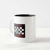 Kaffee-Cup: Ich Liebe Schach Zweifarbige Tasse (Vorderseite Links)