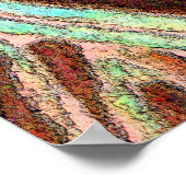 Kaffee-Cup im Matisstil Poster (Ecke)