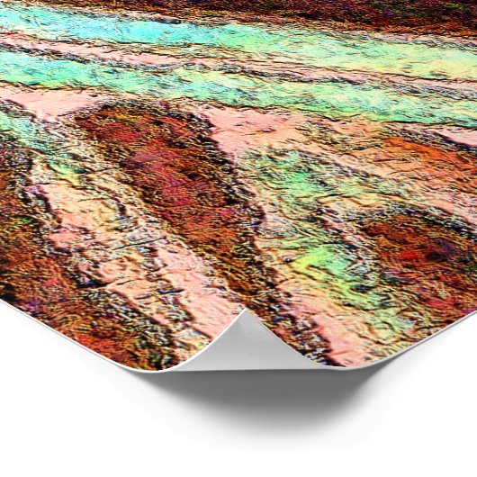 Kaffee-Cup im Matisstil Poster (Ecke)