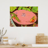 Kaffee-Cup im Matisstil Poster (Küche)