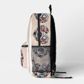 Kaffee-Cup in Herzform Gemütliche Atmosphärentasch Bedruckter Rucksack (Rechts)