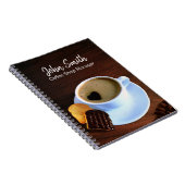 Kaffee Cup Kaffee Shop Herz geformt Foam Cookie Notizblock (Rechte Seite)