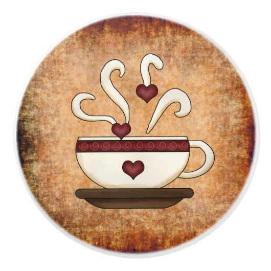 Kaffee Cup Kitchen Decke Keramik Knob Keramikknauf (Vorderseite)