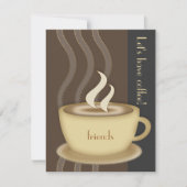 Kaffee-Cup Kleine individuelle Einladung (Vorderseite)