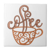Kaffee-Cup Küche Dekoration Fliese (Vorderseite)