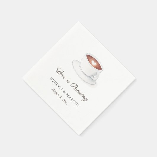 Kaffee-Cup-Liebe ist das Brechen von Paaren Polter Serviette (Ecke)