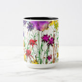 Kaffee Cup Lovitude "Highwood Wildblumen" Zweifarbige Tasse (Mittel)