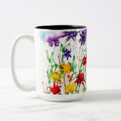 Kaffee Cup Lovitude "Highwood Wildblumen" Zweifarbige Tasse (Links)