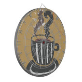 Kaffee Cup Metallkäfig Dartboard Dartscheibe (Vorderseite Links)
