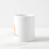 Kaffee-Cup mit Boat- und Wellenmuster Kaffeetasse (Mittel)