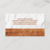 Kaffee-Cup mit Bohnen Visitenkarte (Rückseite)