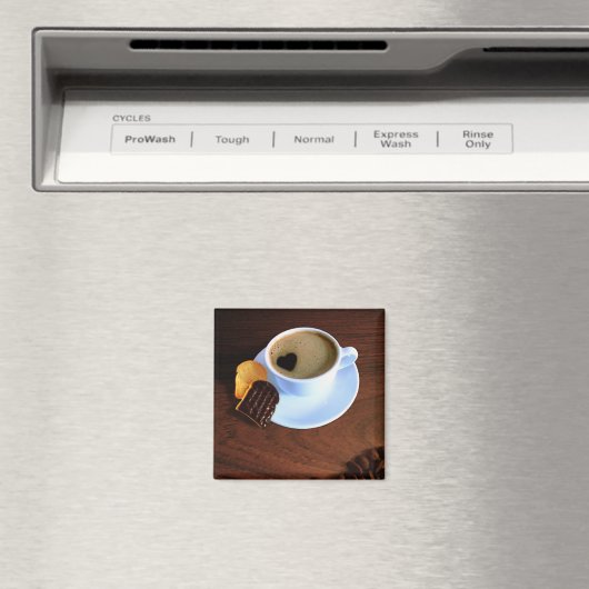 Kaffee-Cup mit herzenförmigen Schaumstoffen Magnet (In Situ (Geschirrspüler))