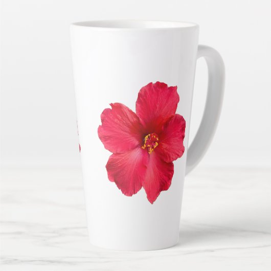 Kaffee-Cup mit Hibiskus Milchtasse (Rechte Ecke)