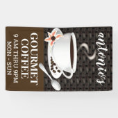 Kaffee-Cup mit Kaffeebohnen Banner (Horizontal)