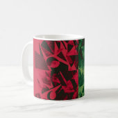Kaffee-Cup mit rotem und grünem Muster Kaffeetasse (Vorderseite Links)