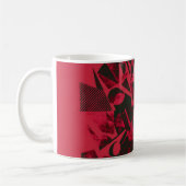 Kaffee-Cup mit rotem und grünem Muster Kaffeetasse (Links)