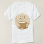 Kaffee-Cup mit warmgeformtem T - Shirt (Design vorne)
