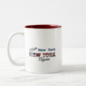Kaffee-Cup: New York wieder herstellen Zweifarbige Tasse (Links)