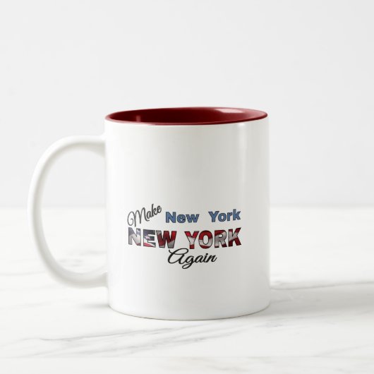 Kaffee-Cup: New York wieder herstellen Zweifarbige Tasse (Links)