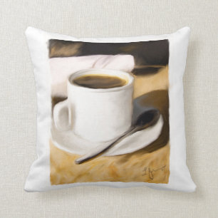 Kaffee Cup Original Art Design Kissen