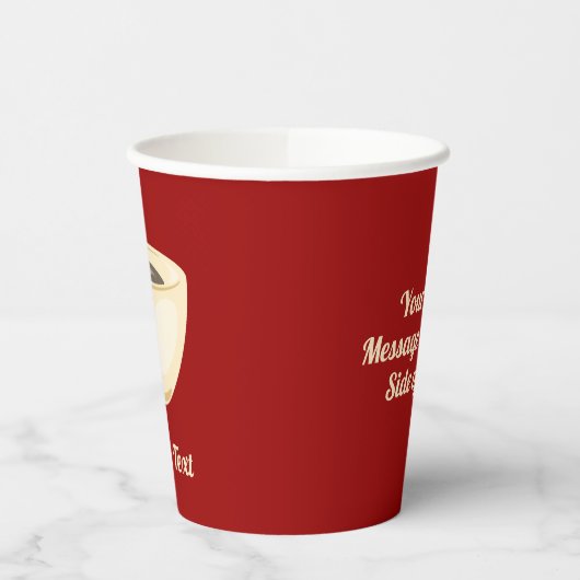 Kaffee Cup Papier Cups Pappbecher (Links)