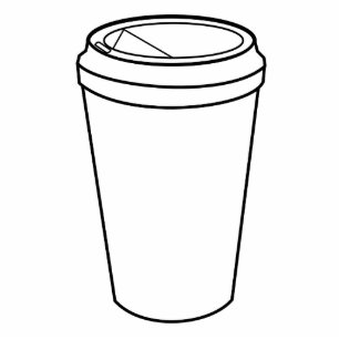 Kaffee-Cup (Papierzuführung) Fotoskulptur Magnet