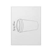 Kaffee-Cup (Papierzuführung) Notizblock (Rotiert)