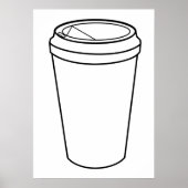 Kaffee-Cup (Papierzuführung) Poster (Vorne)
