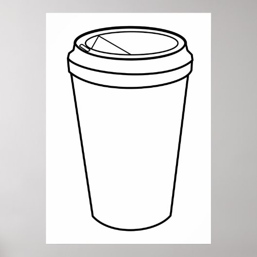 Kaffee-Cup (Papierzuführung) Poster (Vorne)