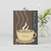 Kaffee-Cup Personalisierte mittlere Einladung (Stehend Vorderseite)