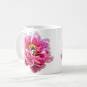 Kaffee Cup Pink Peonys Kaffeetasse (Vorderseite Links)