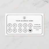 Kaffee-Cup QR-Code Hinzufügen Ihres Logos Treuekarte (Vorderseite)