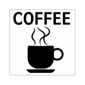 KAFFEE CUP RUBBER BRIEFMARKE GUMMISTEMPEL (Prägung)