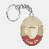 Kaffee-Cup-Schlüsselanhänger Schlüsselanhänger (Vorderseite links)