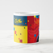 Kaffee Cup Schöne Mode POP-ART Trendy Jumbo-Tasse (Vorderseite)