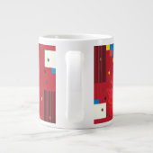 Kaffee Cup Schöne Mode POP-ART Trendy Jumbo-Tasse (Rückseite)