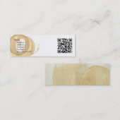 Kaffee-Cup-Stack mit QR-Code Mini Visitenkarte (Vorne/Hinten)