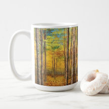 Kaffee-Cup-Tasse - Birkenbäume der Acadia-Wälder #