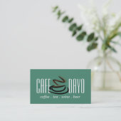 Kaffee Cup Tee Shop Bier Café Visitenkarte (Stehend Vorderseite)