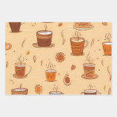 Kaffee-Cup Thema Umschlagpapier Geschenkpapier Set (Vorderseite 3)