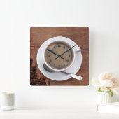 Kaffee-Cup - Uhr auf dem Platz (Zuhause)