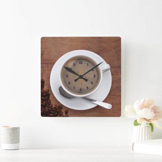 Kaffee-Cup - Uhr auf dem Platz (Zuhause)